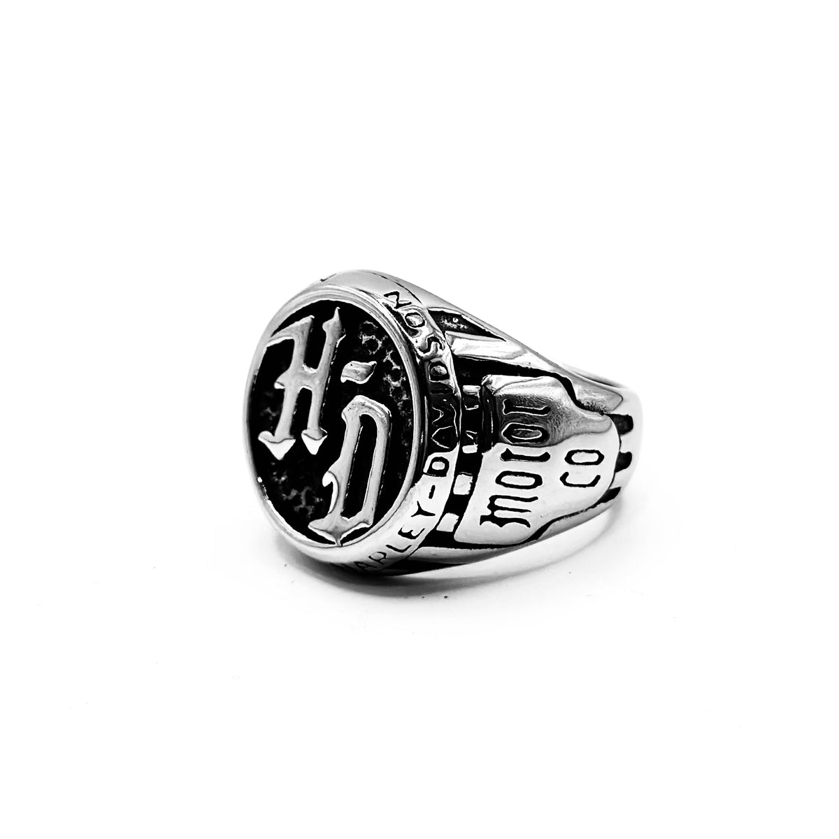 Bague Argent 925 Homme - Motif Tête De Mort, Pirate, Harley, Cartouche, Style Rock Et Vintage