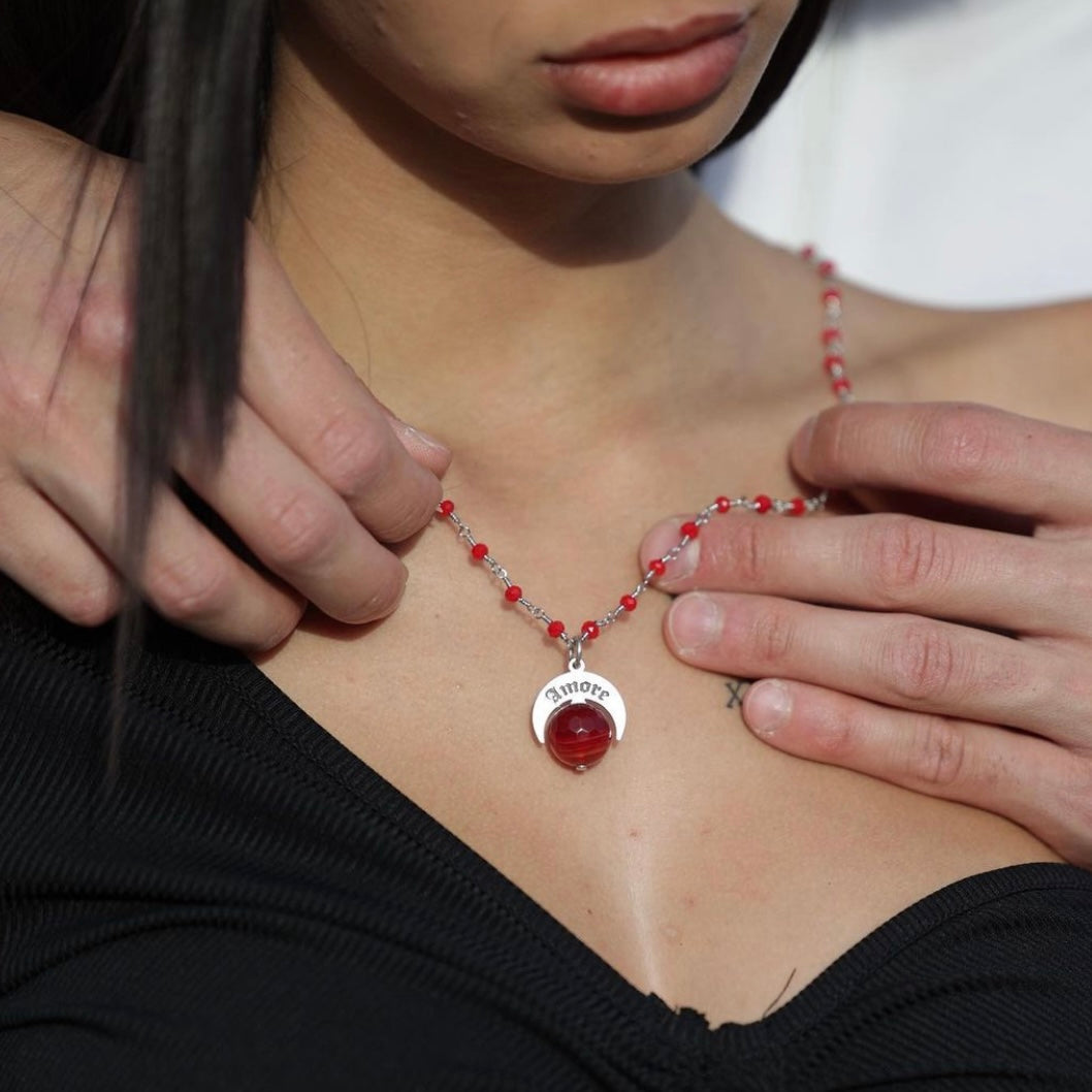 Collana Naja Amore con Pietra Grande