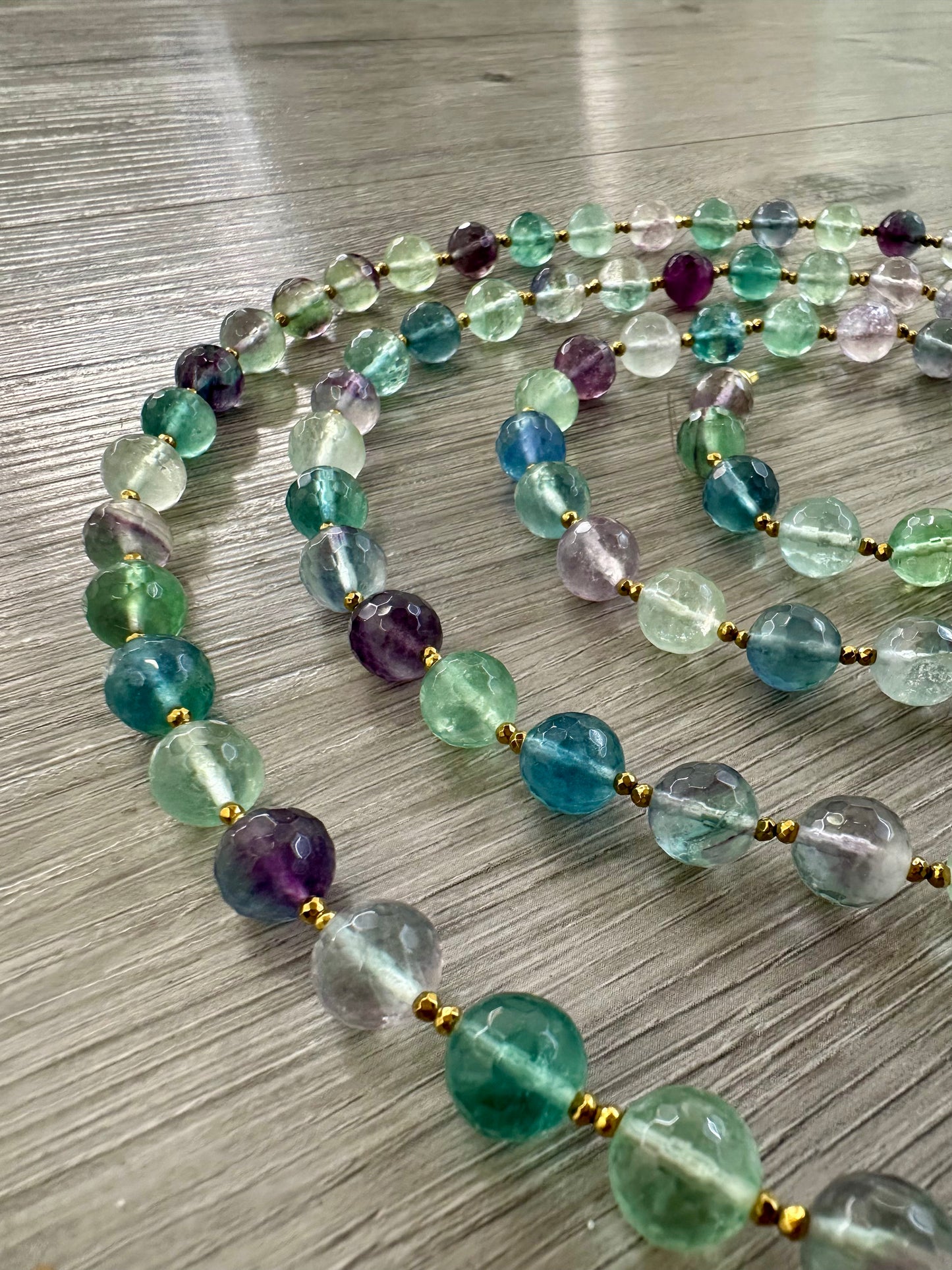 Collana di Fluorite e Argento 925