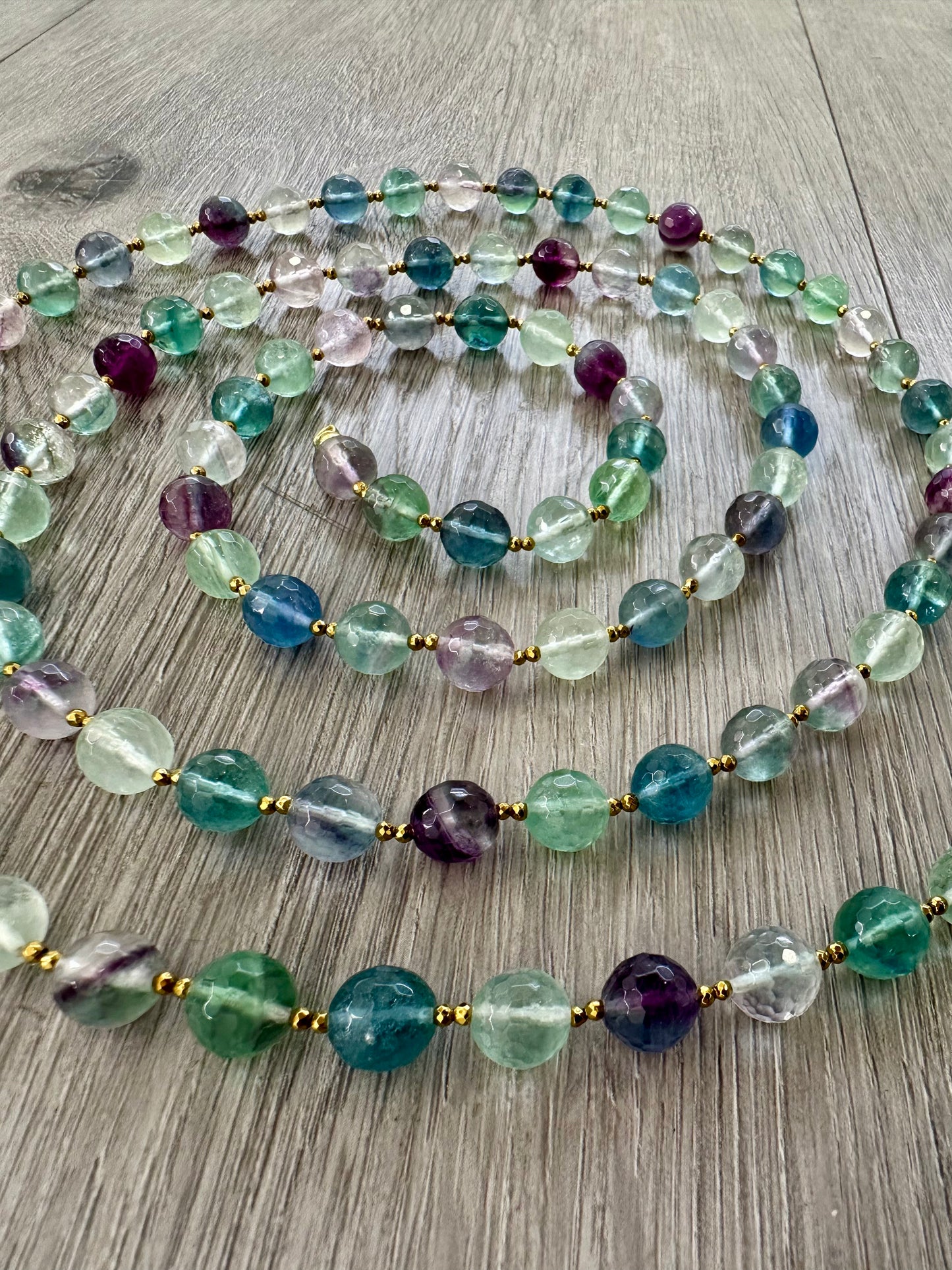 Collana di Fluorite e Argento 925
