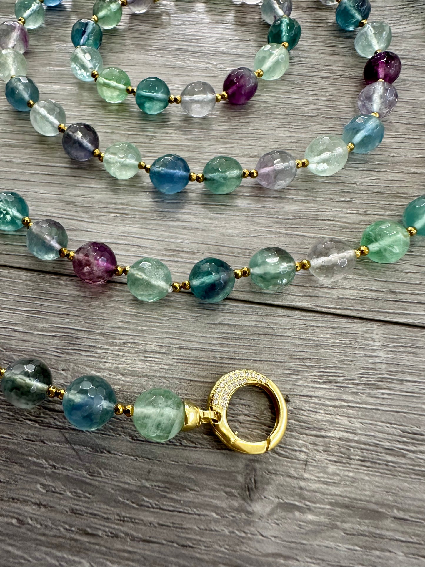 Collana di Fluorite e Argento 925