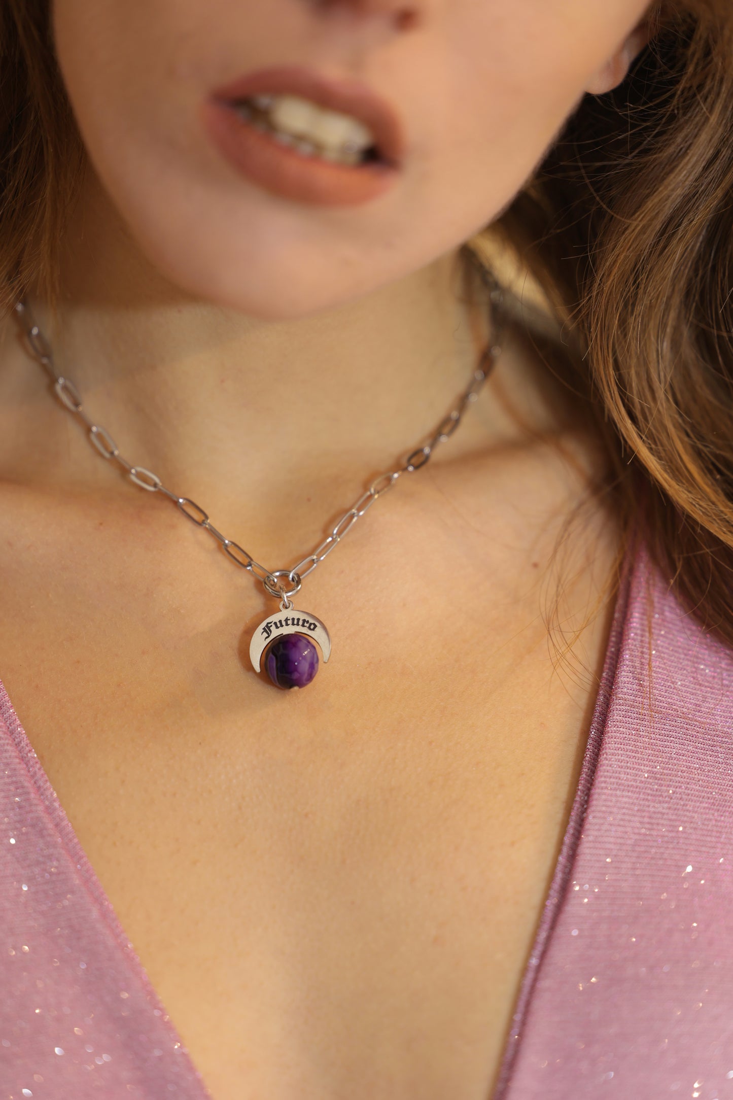 Choker Naja Talismano “Futuro” Agata Viola