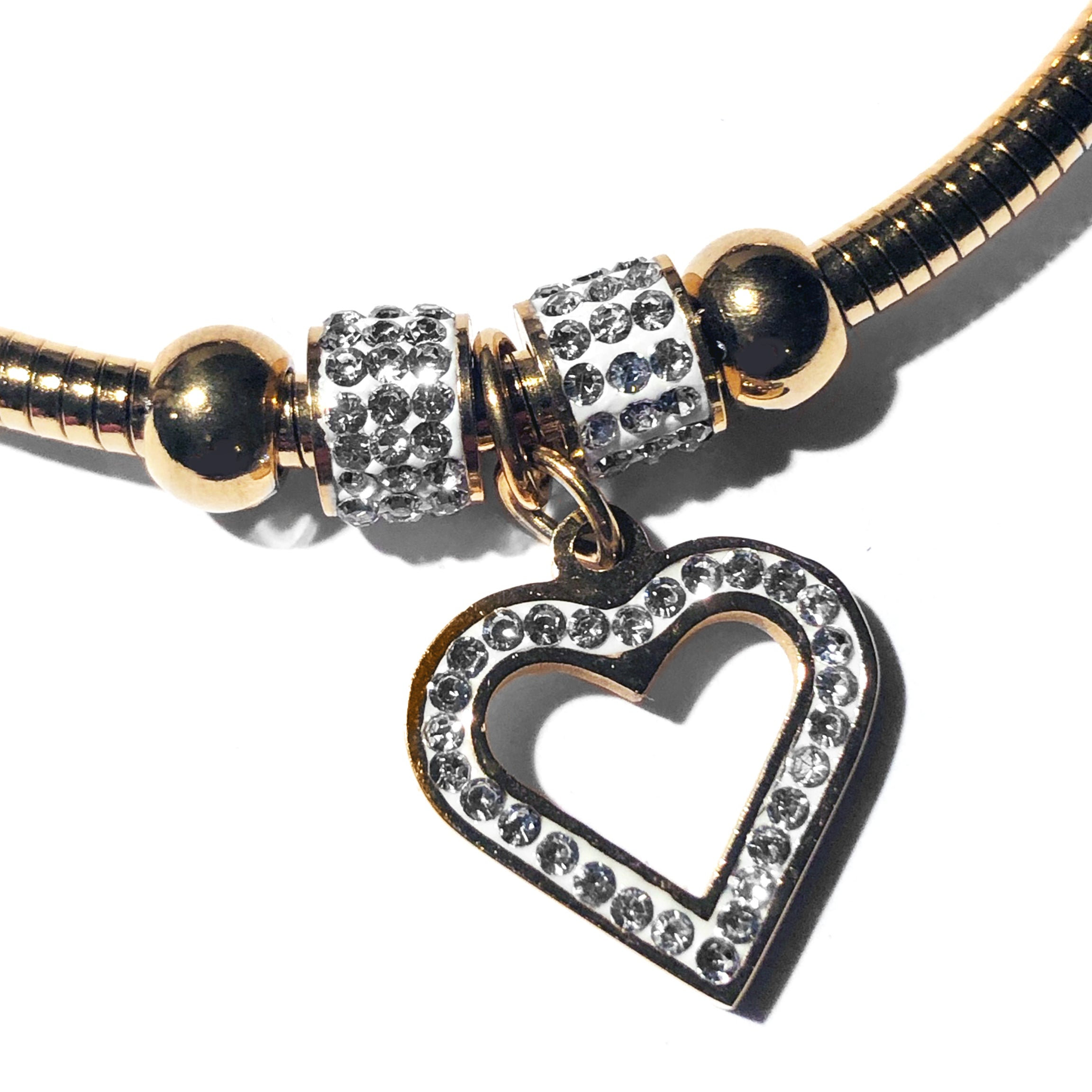Bracciale Snake Rigido con Strass