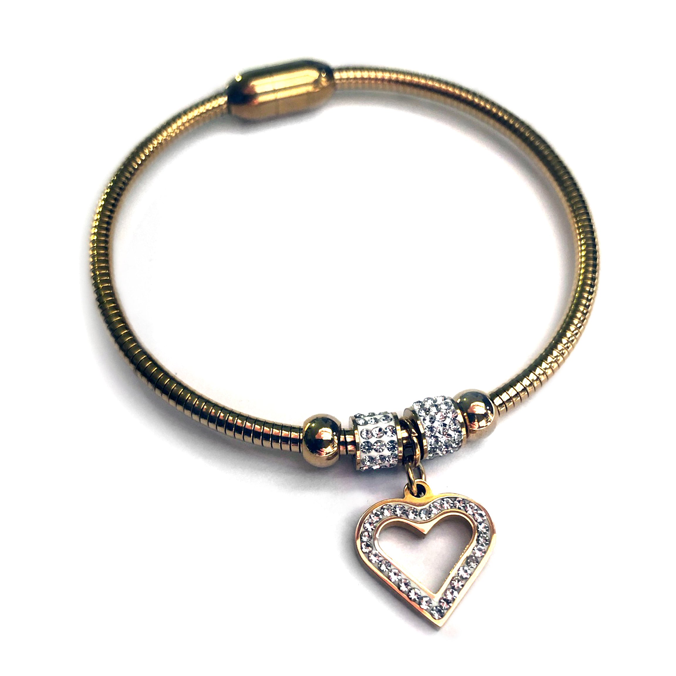 Bracciale Snake Rigido con Strass