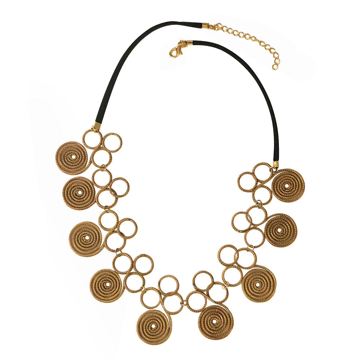 Collana Donna Spiral Nera Capim Dourado – Attimi Gioielli