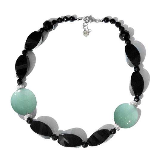 Collana Donna Nera Onice e Giada