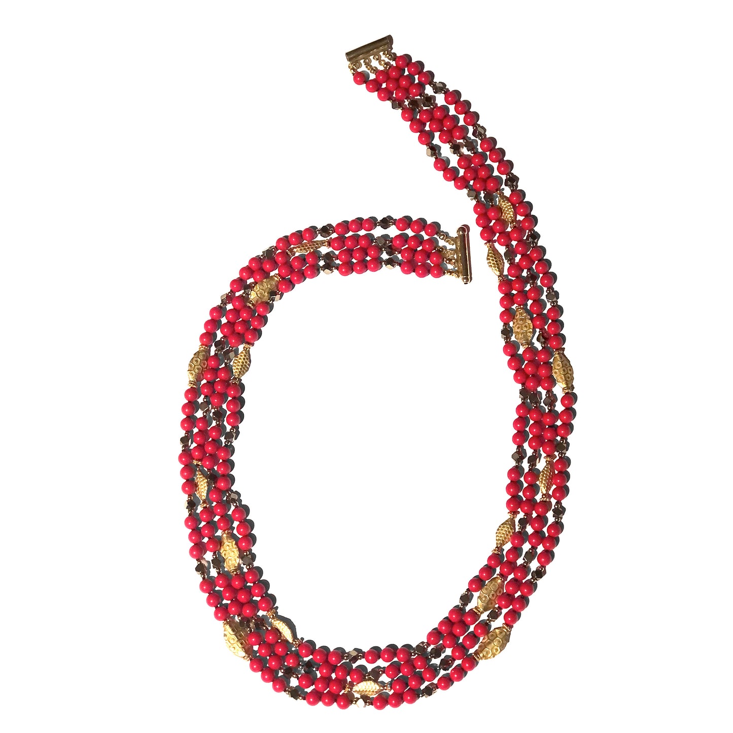 Collana Donna Pasta di Corallo Multifilo