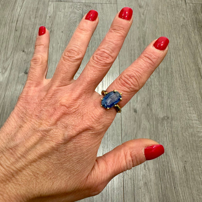 Anello Turco con pietra Cianite
