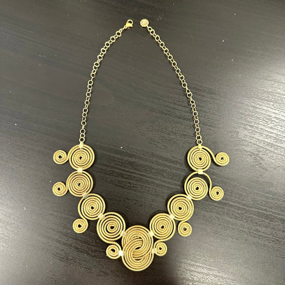 Collana Capim Dourado “Priscilla” - Oro Vegetale Intrecciato