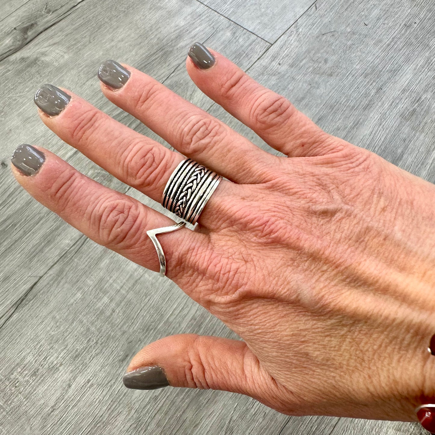 Anello Argento 925 a fascia alta