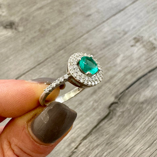 Anello in Argento 925 con Tormalina Paraiba
