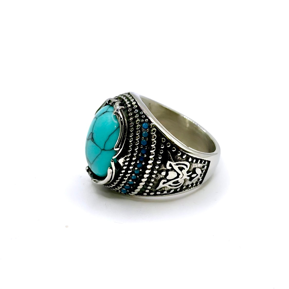 Anello Uomo Turchese
