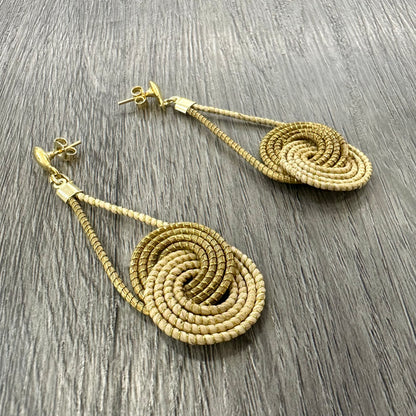 Orecchini Capim Dourado "Spiralis" Lunghi