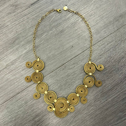 Collana Capim Dourado "Marzia"- spirali di Oro Vegetale