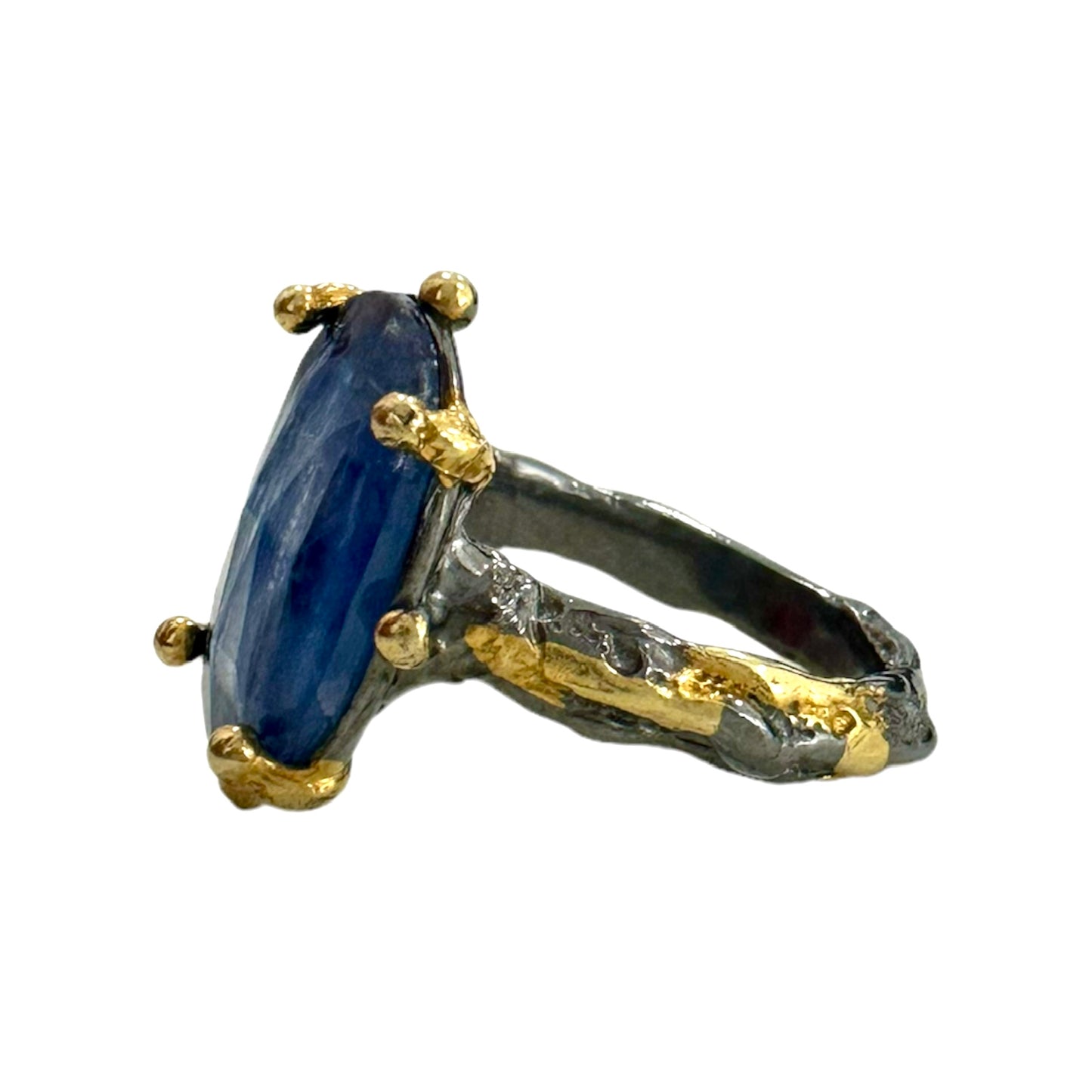 Anello Turco con pietra Cianite