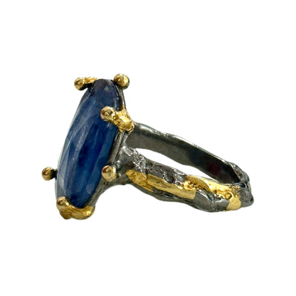 Anello Turco con pietra Cianite