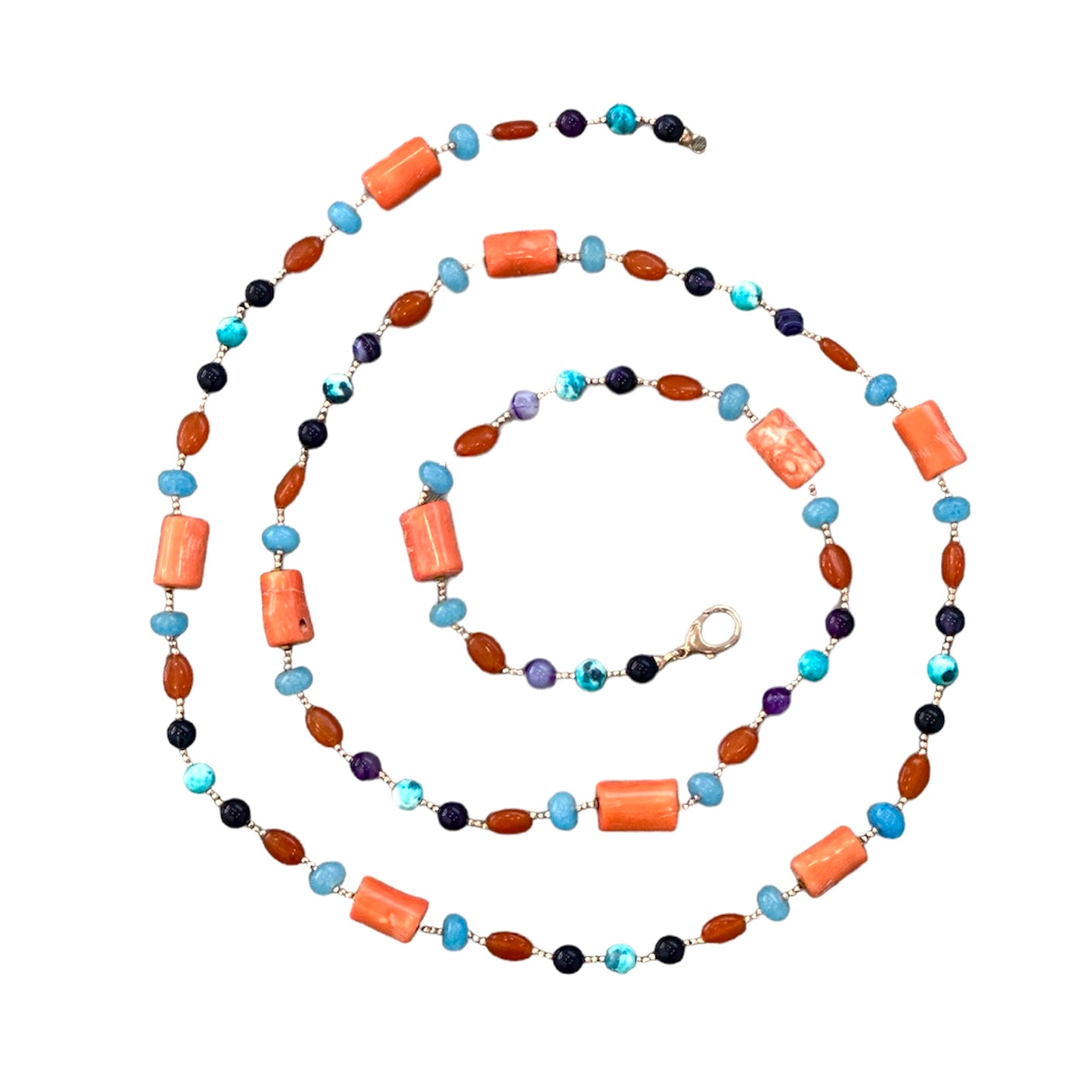 Collana Lunga Corallo Bambù