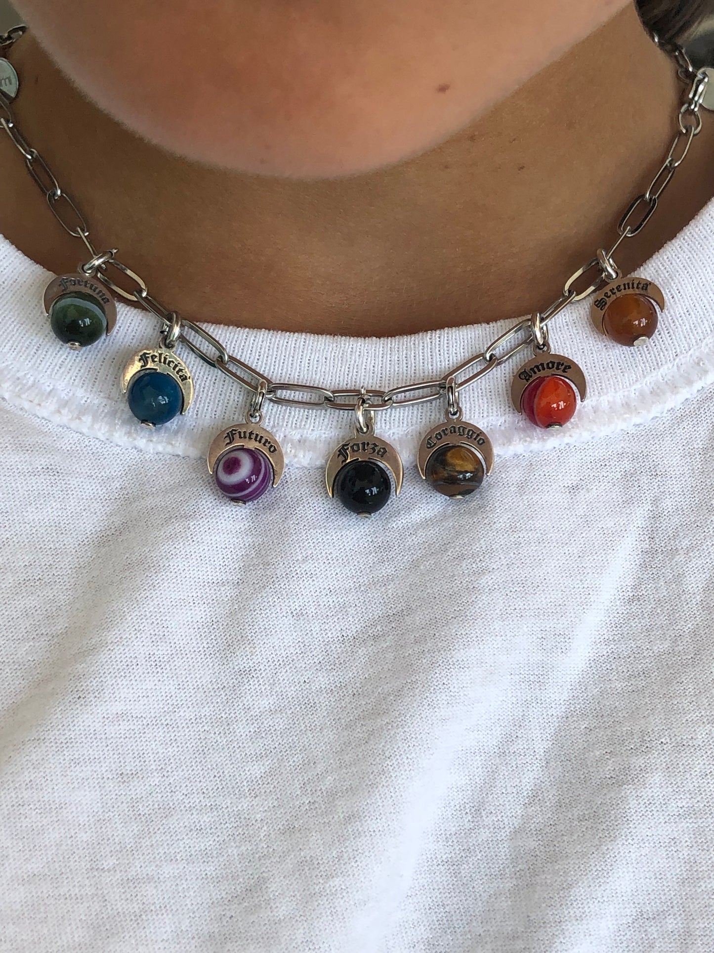 Charm Talismano ”Serenità” con Pietra Gialla