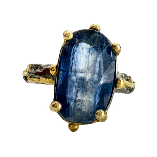 Anello Turco con pietra Cianite