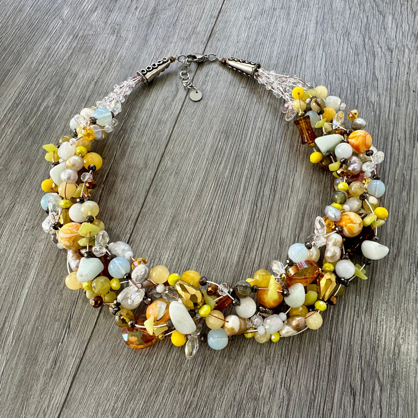 Collana Intrecciata Gialla