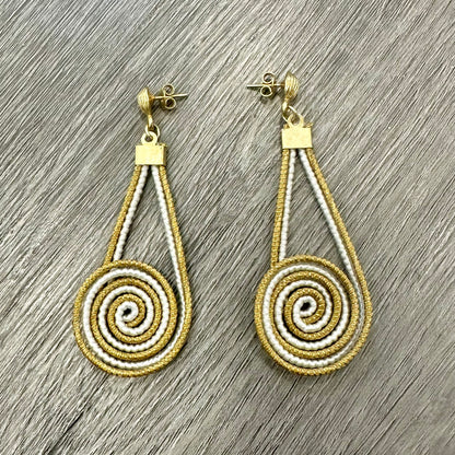 Orecchini "Spiralis" Capim Dourado