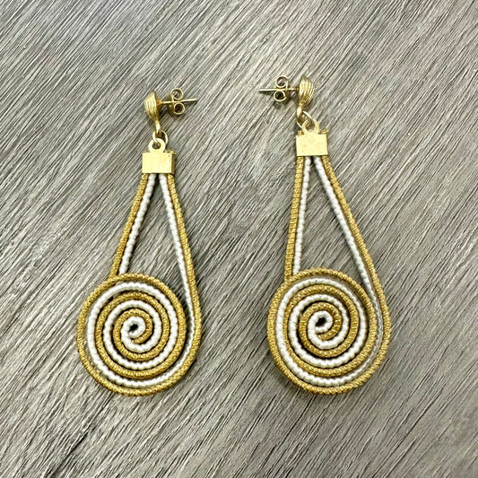Orecchini "Spiralis" Capim Dourado