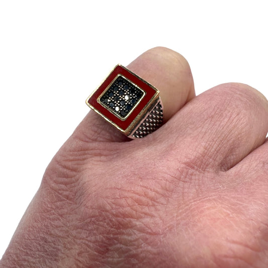 Anello Chevalier Quadrato