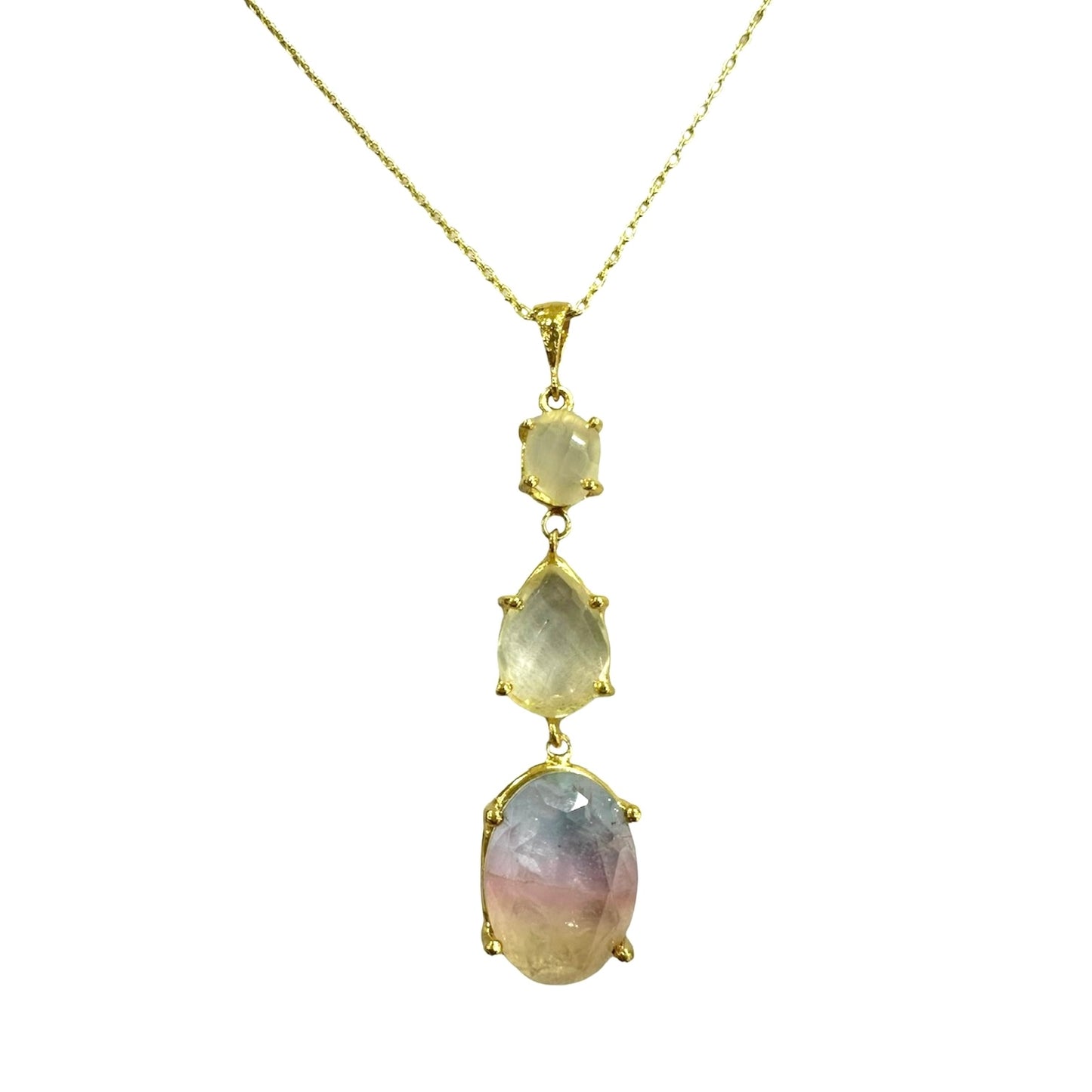 Collana 3 Quarzi Naturali