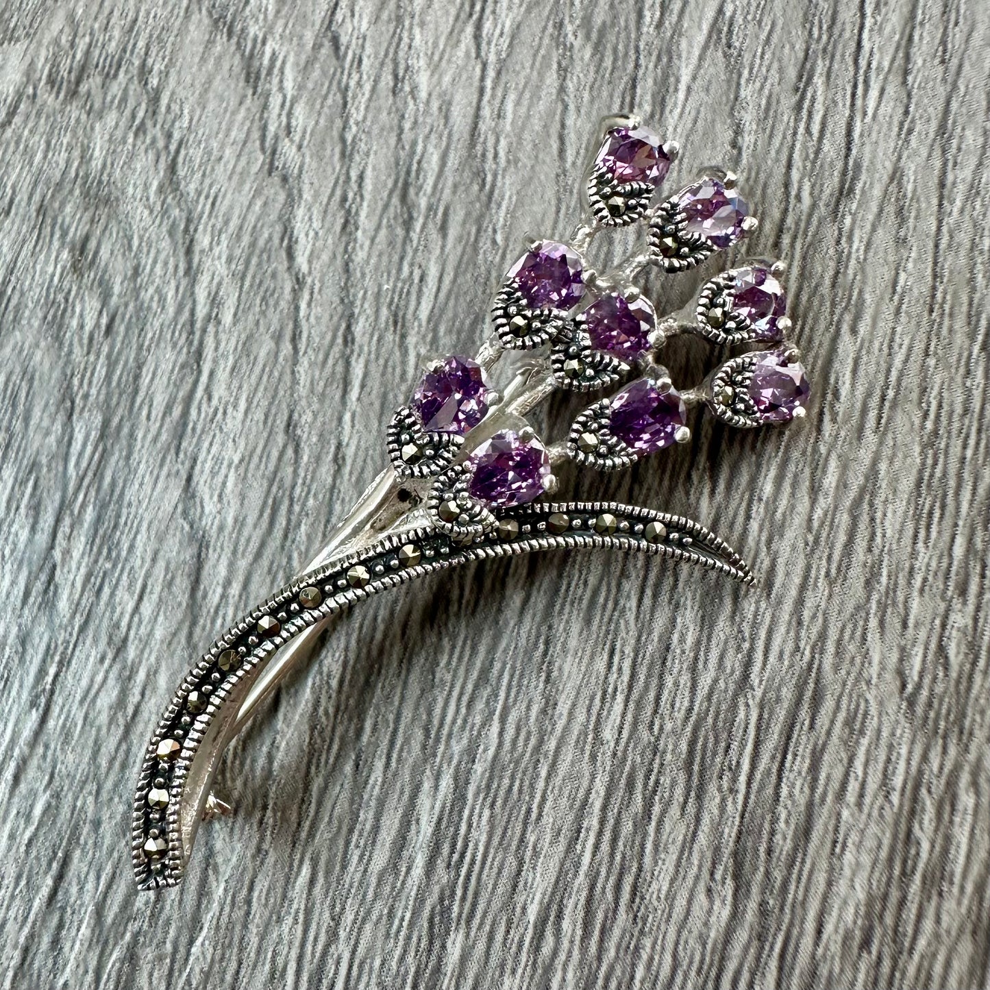 Spilla Argento 925 e Ametista