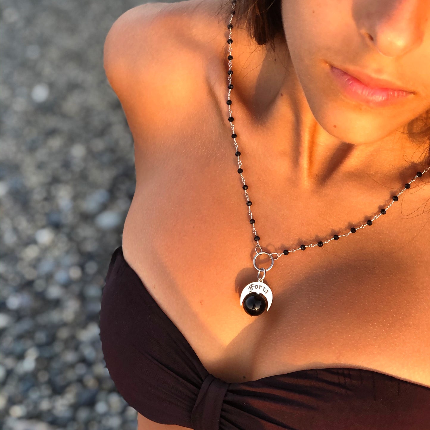 Collana Naja Forza con Pietra Grande