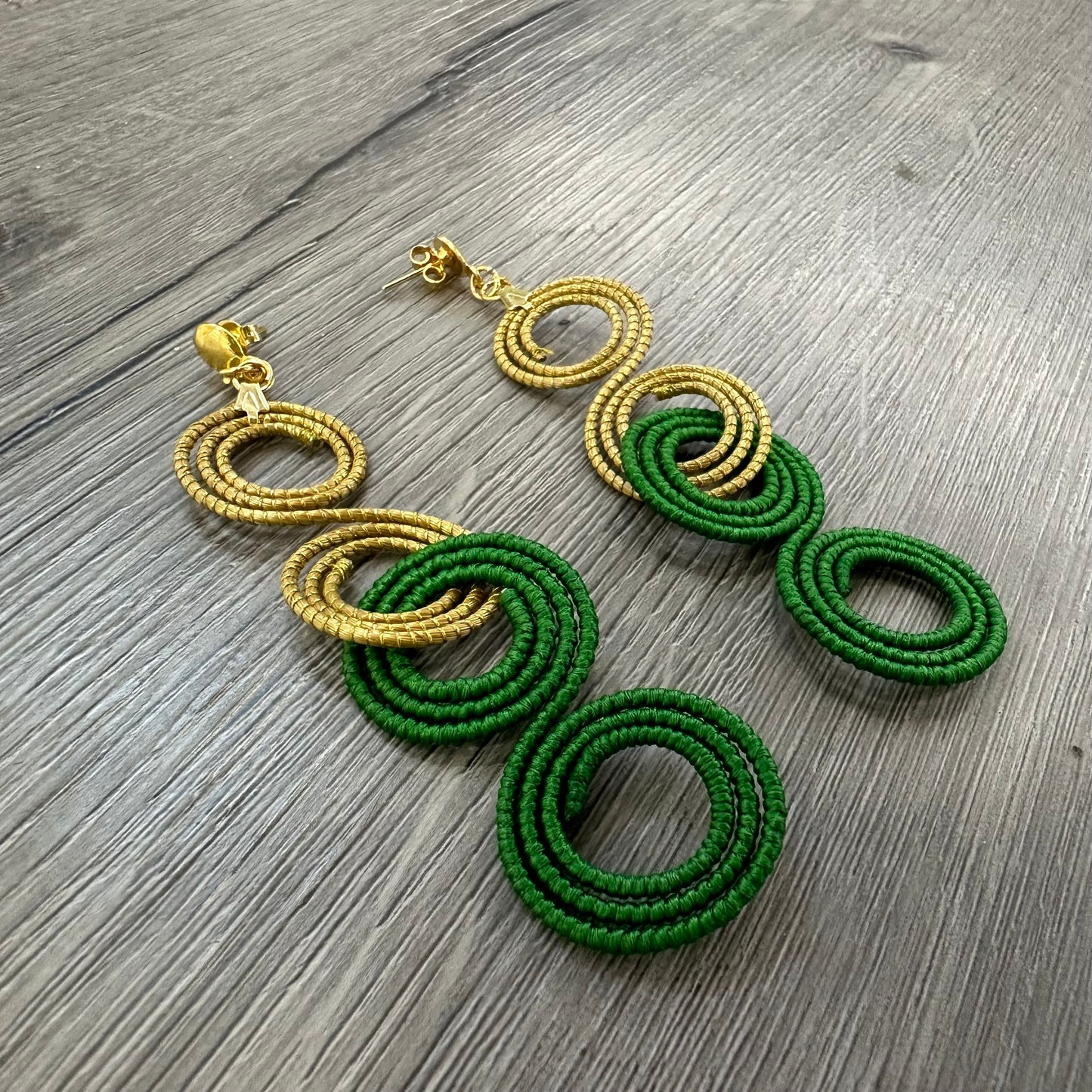 Orecchini “Aurelia” Capim Dourado