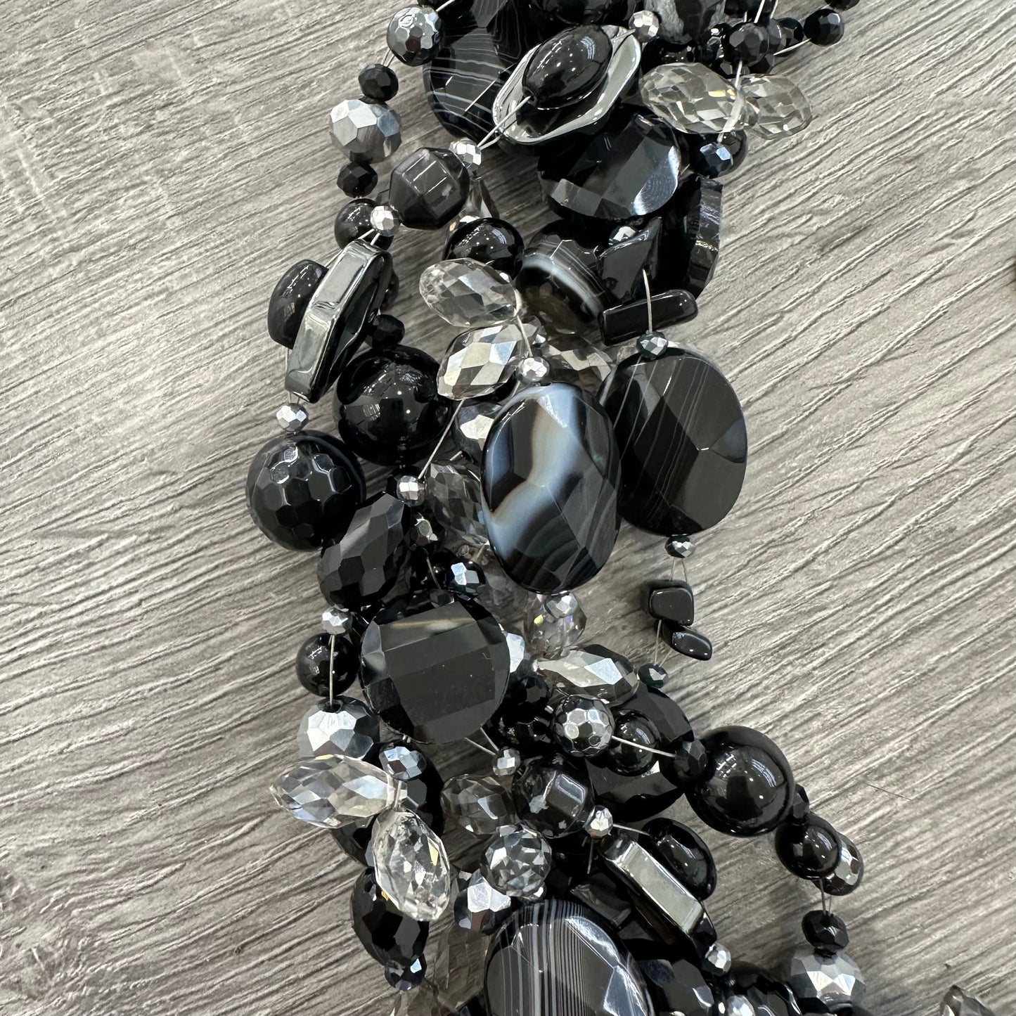 Collana Intrecciata Nera