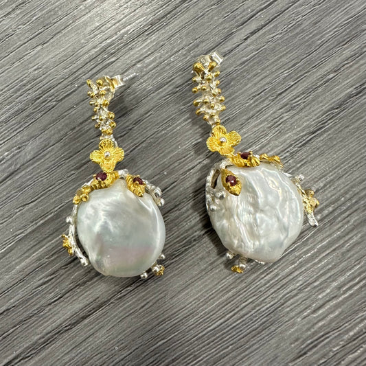 Orecchini in Argento 925 e Perla Scaramazza