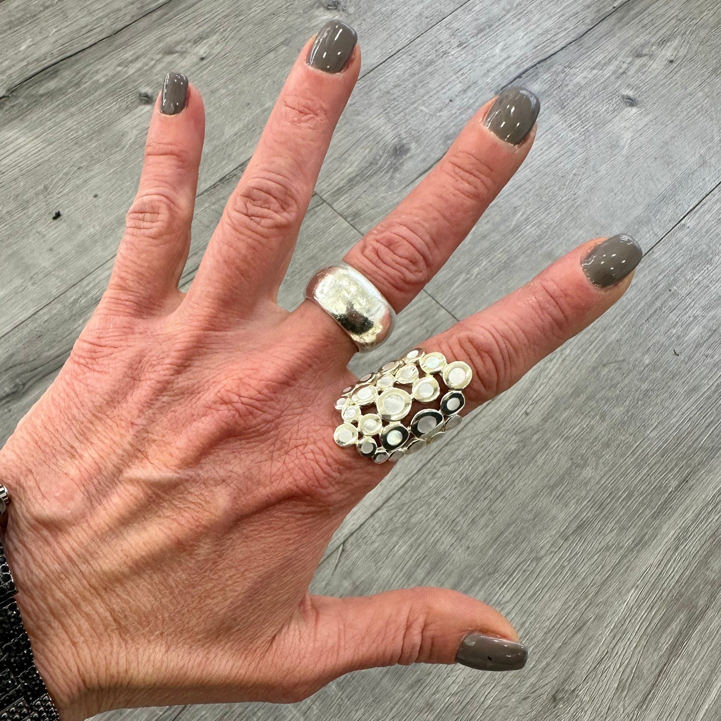 Anello Argento e Madreperla