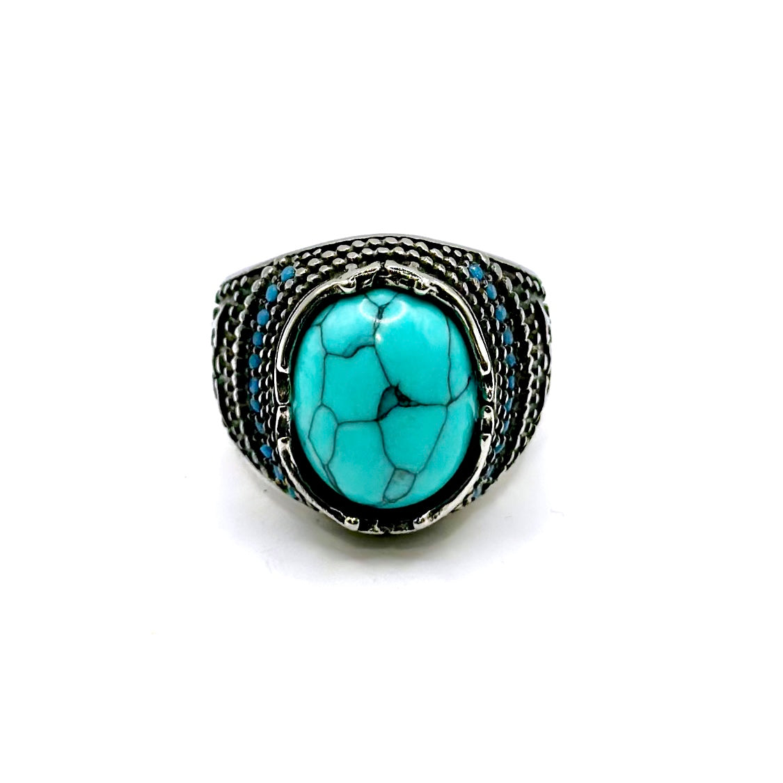 Anello Uomo Turchese