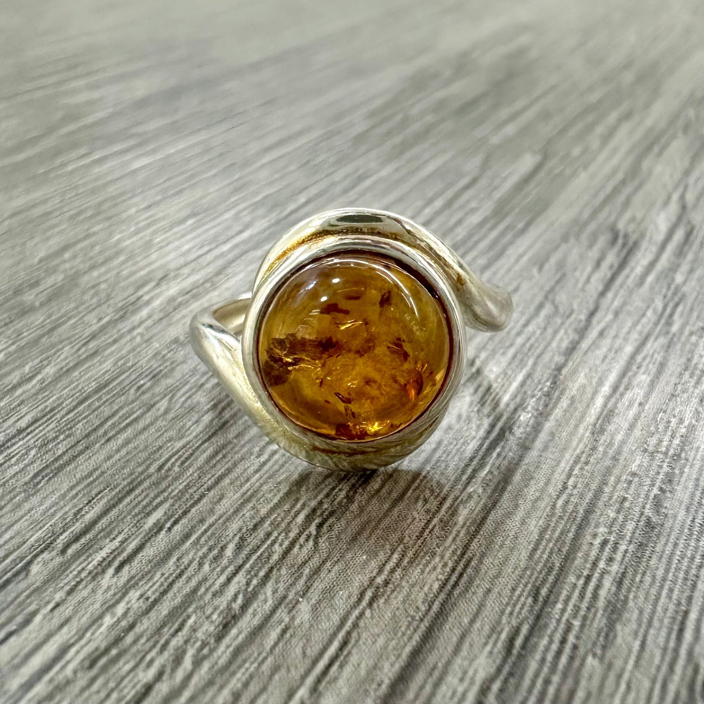 Anello Argento 925 e Ambra Baltica