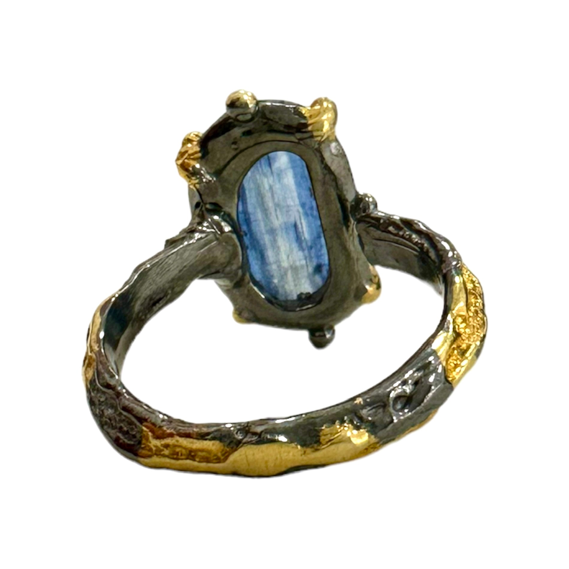 Anello Turco con pietra Cianite