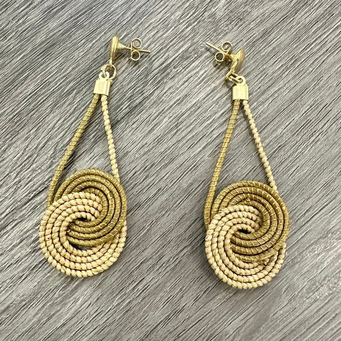 Orecchini Capim Dourado "Spiralis" Lunghi