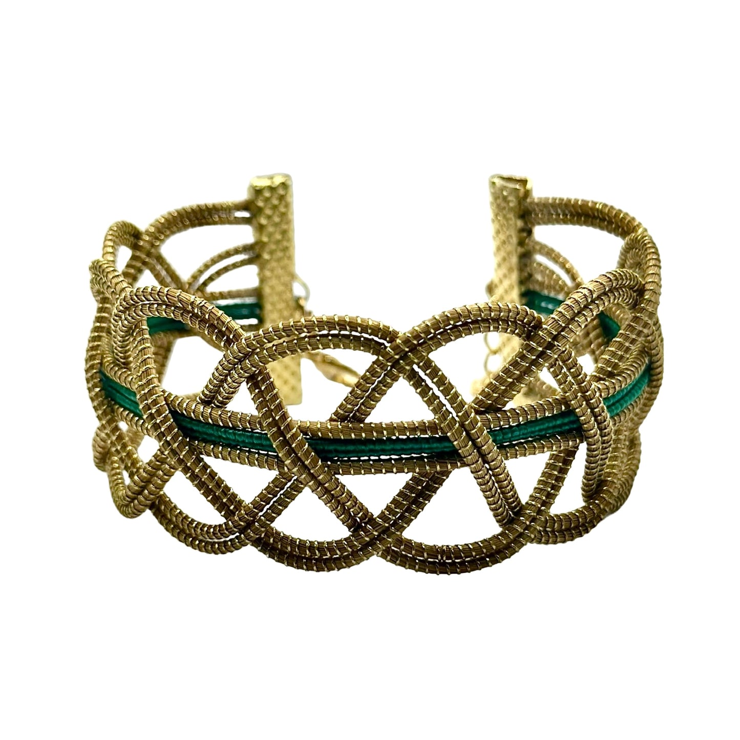 Bracciale in fibra Naturale di Capim Dourado oro vegetale