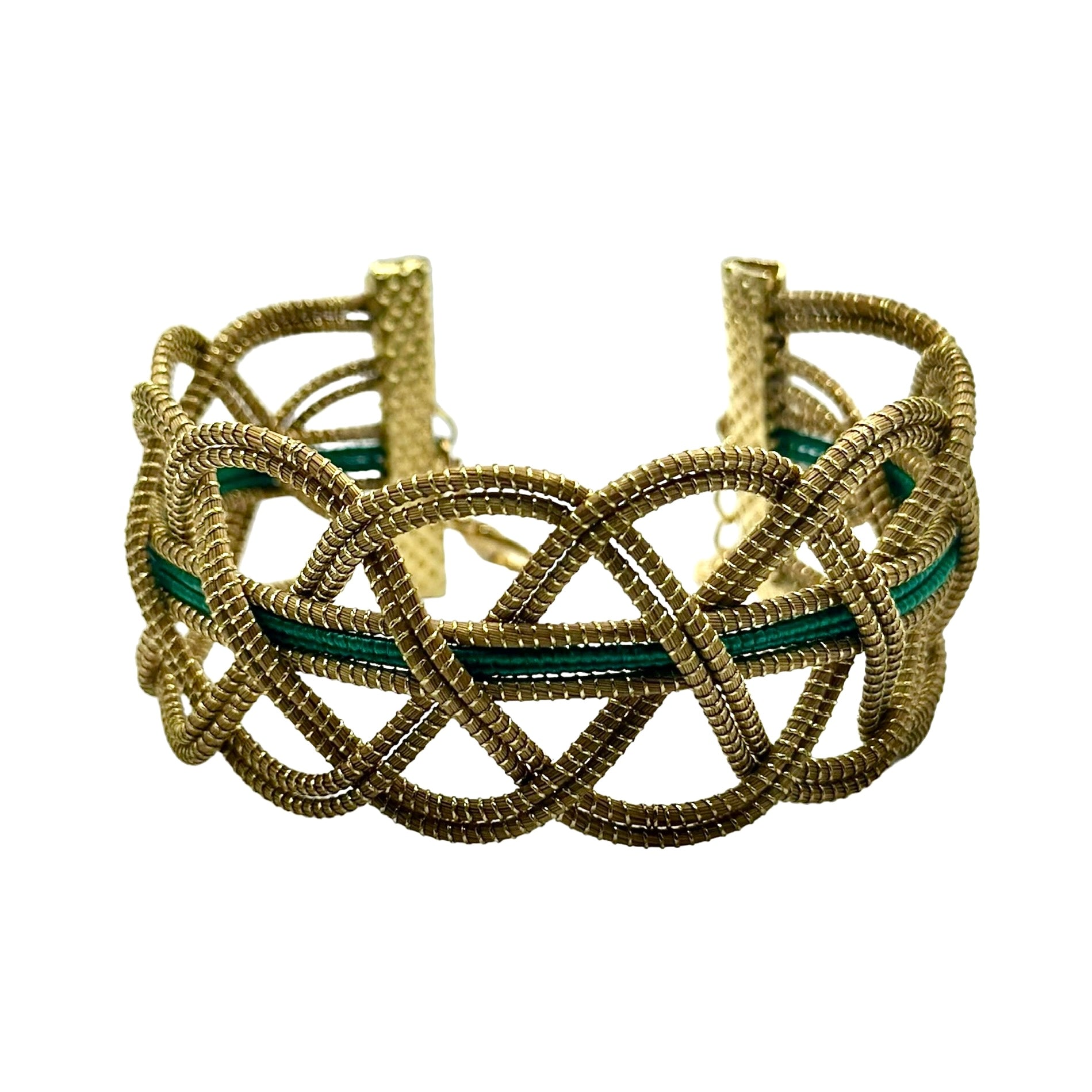 Bracciale in fibra Naturale di Capim Dourado oro vegetale
