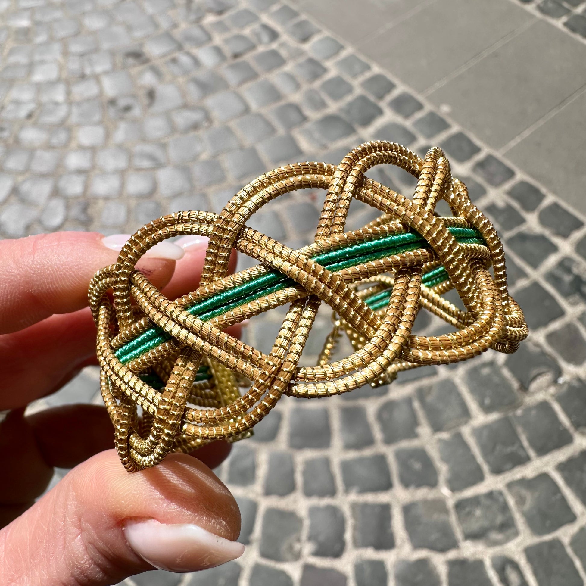 Bracciale in oro vegetale Capim Dourado 