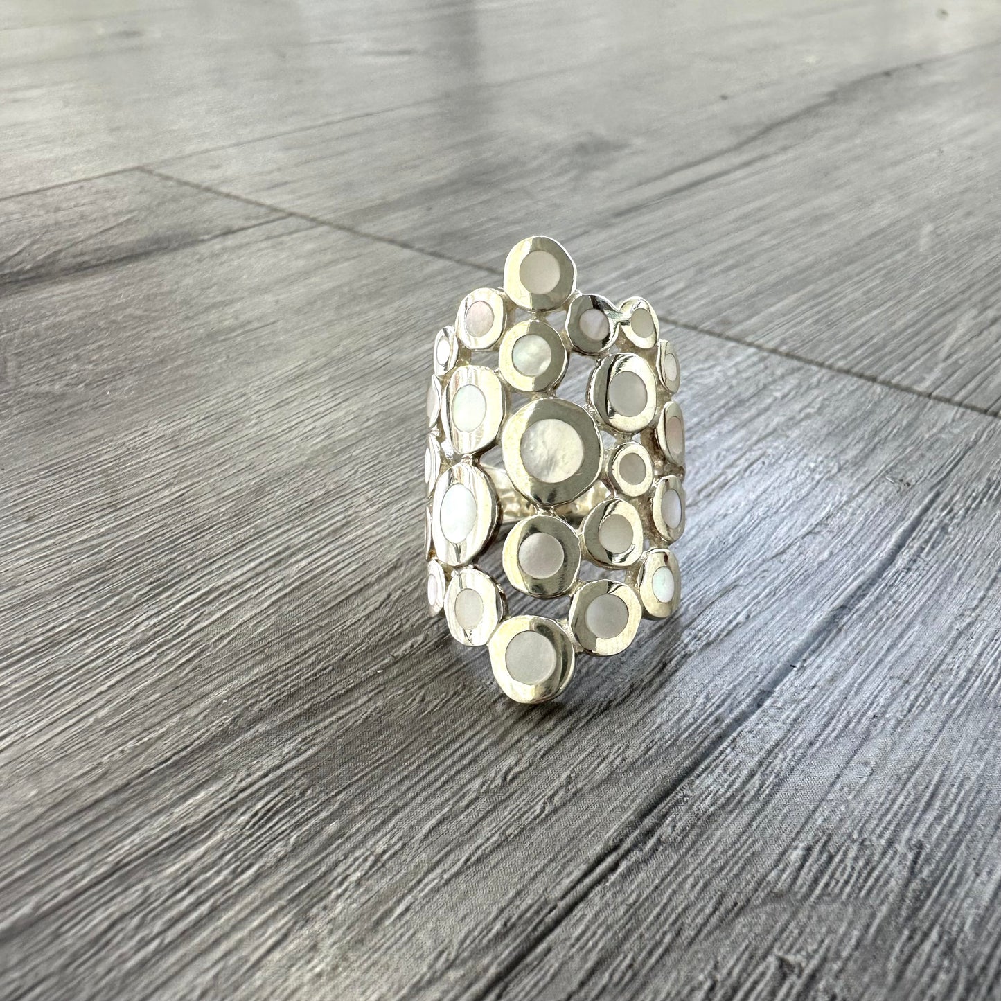 Anello Argento e Madreperla