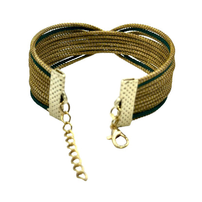 Bracciale in fibra Naturale di Capim Dourado oro vegetale