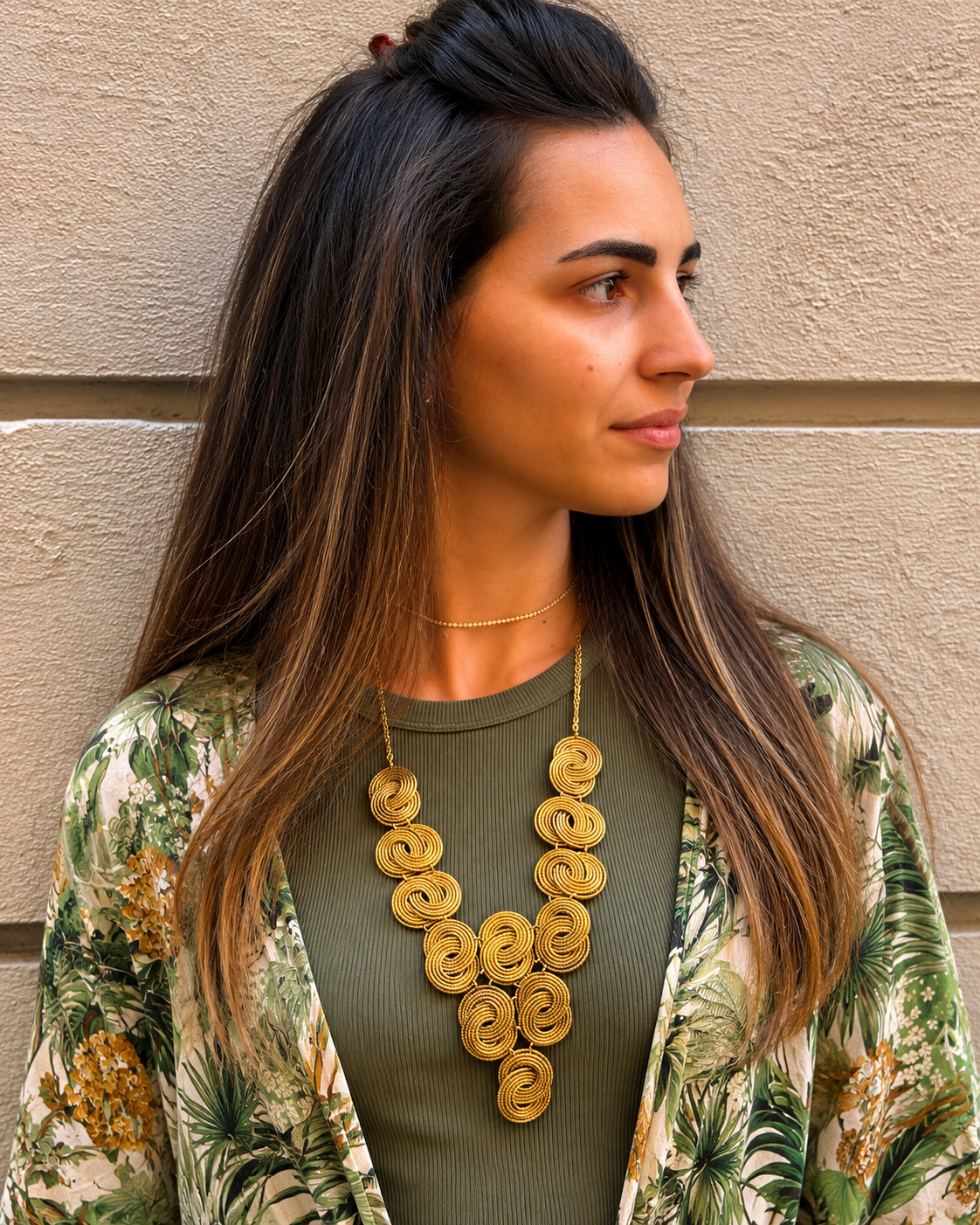 Collana Capim Dourado Intreccio Spiralis