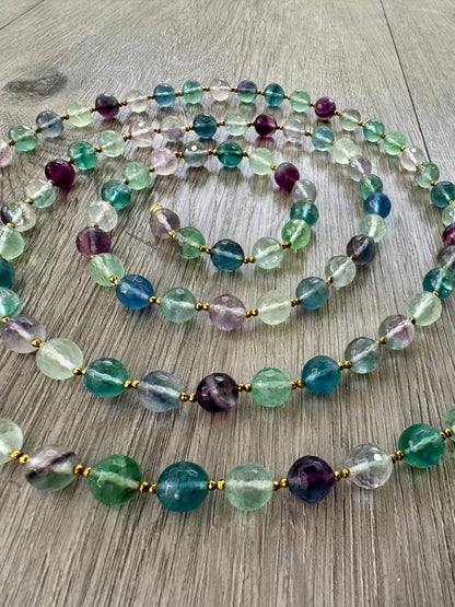 Collana di Fluorite e Argento 925