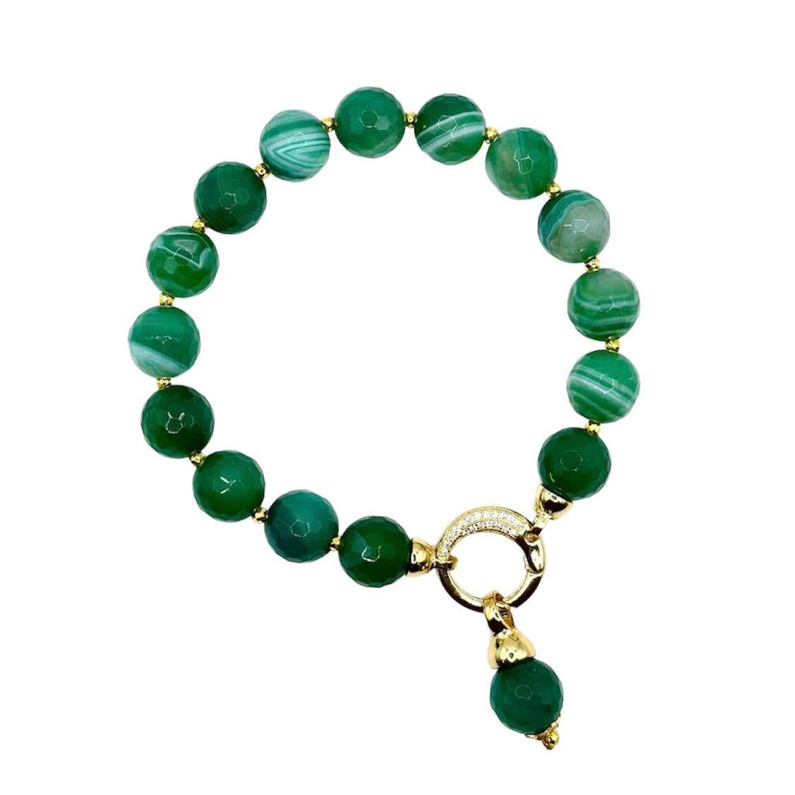 Bracciale di Agata Brasiliana Verde