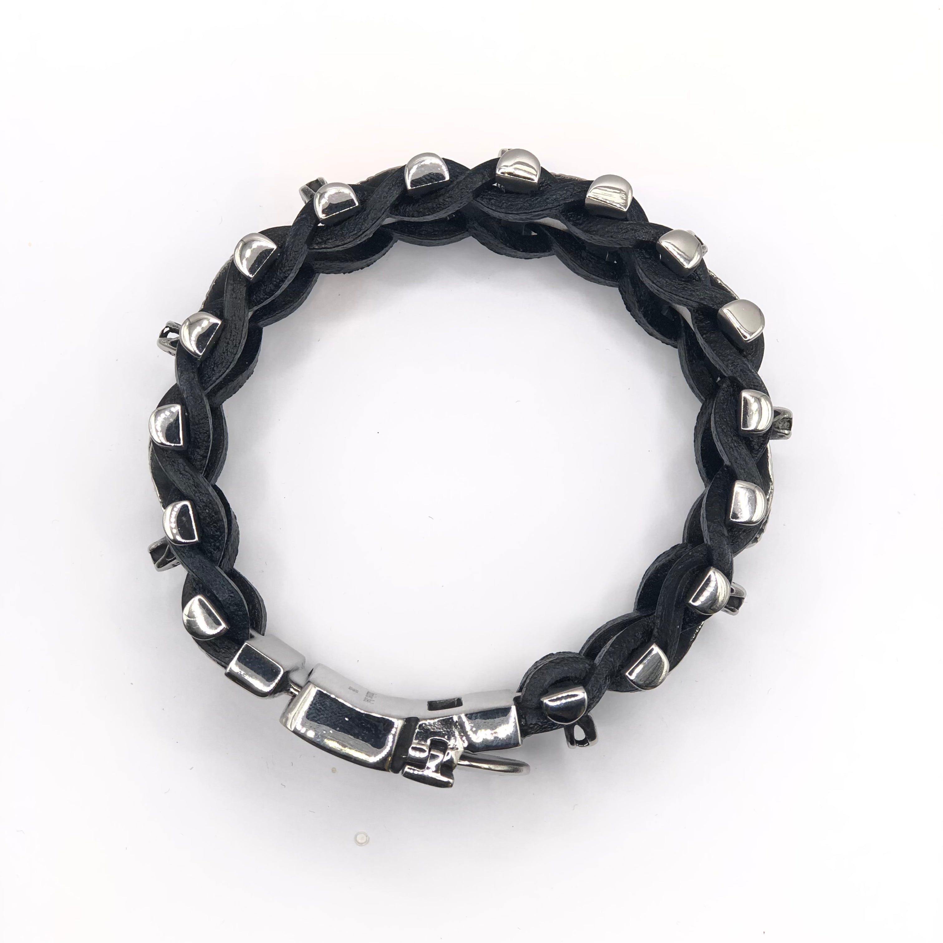 Bracciale Biker con teste di cobra