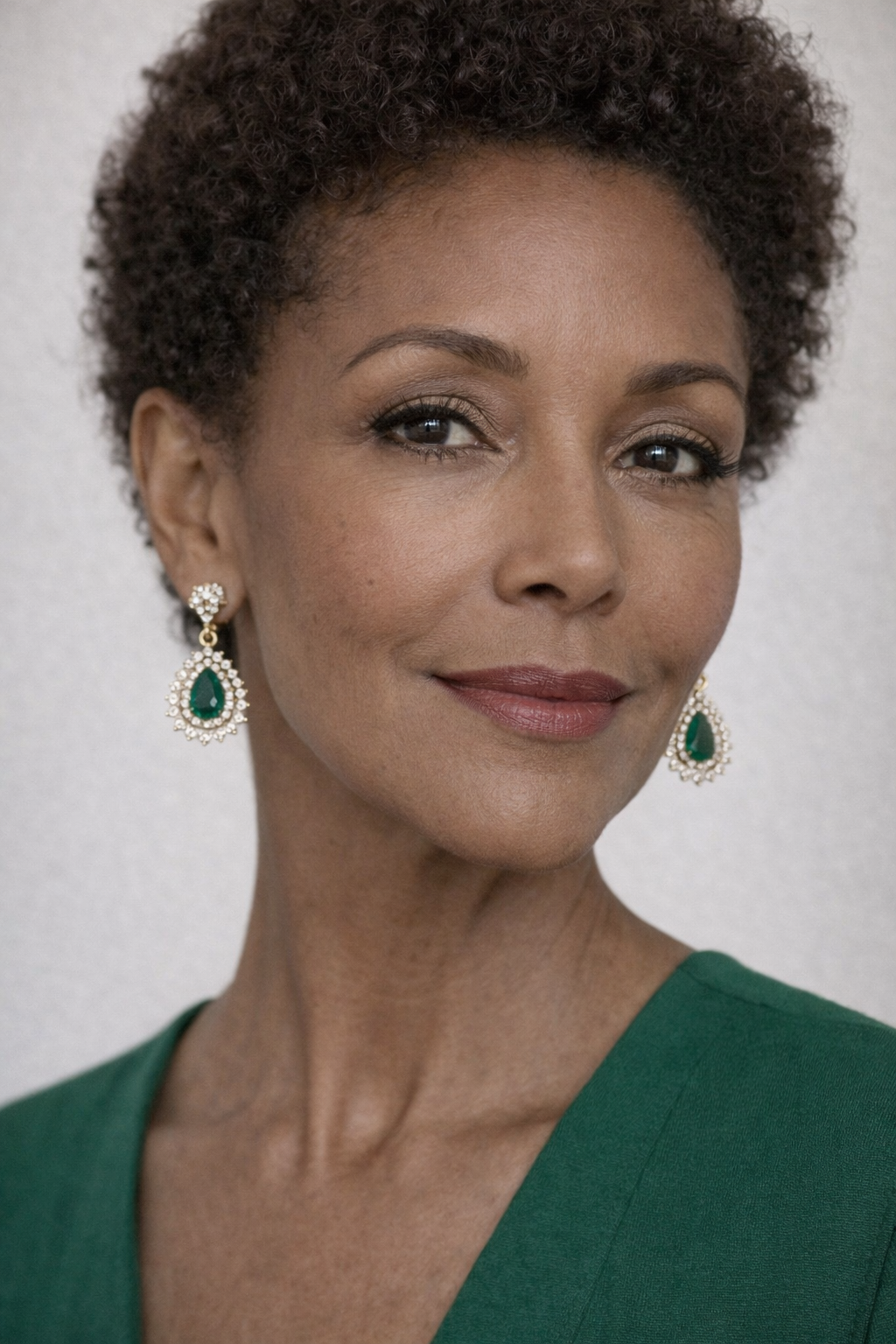 Orecchini argento 925 vintage goccia verdi 