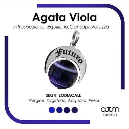 Talismano Futuro con Agata Viola – segni Vergine, Sagittario, Acquario e Pesci