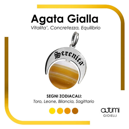 Talismano Serenità con Agata Gialla – segni Toro, Leone, Bilancia e Sagittario